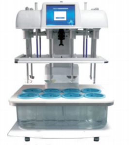 GZ608 प्रयोगशाला 8 कप 8 पैडल विघटन परीक्षण उपकरण टैबलेट विघटन परीक्षक - Product Image 1