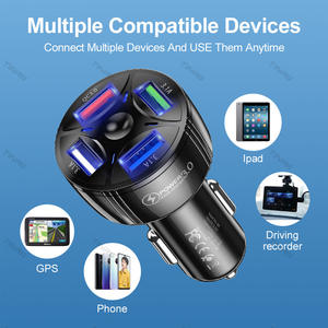 Cargador Inalámbrico para Auto de 53W, PD20W+QC18W+3A, Carga Rápida para iPhone/Android y Dispositivos, 12-24V, Suministro al por Mayor - Product Image 4