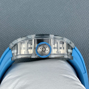 Orologio di Lusso con Tourbillon Trasparente in Cristallo, Orologio Meccanico da Uomo con Movimento Automatico a Barile, <span class=keywords><strong>Orologi</strong></span> Cinesi Scheletrati Sportivi - Product Image 6