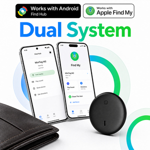 For Commuters Dual System Find My Luggage Tag Tracker Mini Tag for Backpack Strap Smart Real-Time Tracking Anti-Lost Coin-Sized - Product Image 1