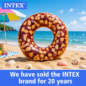 <span class=keywords><strong>INTEX</strong></span>-<span class=keywords><strong>flotador</strong></span> de agua inflable para piscina, 56262 NUTTY <span class=keywords><strong>DONUT</strong></span>, arent glitter - Product Image 3