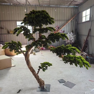 Usine directe de source Personnalisation de cèdre OEM et ODM Podocarpus Grand pin bonsaï artificiel extérieur intérieur - Product Image 5