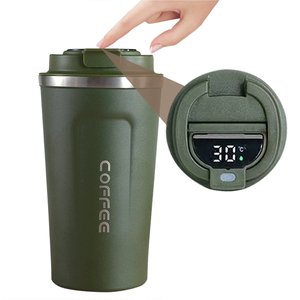 Insulated Coffee Mug Smart Temperature Display Coffee <b>Cup</b> Stainless Steel Thermos <b>Cup</b> <b>Travel</b> Water Bottle Car Office Water <b>Cups</b> - Product Image 3