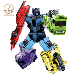 Montessori Unisex Mầm Non Giáo Dục STEM Toán Số Bots Chuyển đổi Hành Động Hình Đồ Chơi Xe Theo Chủ Đề Số Robot Chàng Trai Cô Gái - Product Image 1