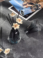 Bouteille en verre vide de 60 ml, dégradé noir, sans flamme, pour diffuseur d'huiles essentielles en rotin, pour voiture, chambre et décoration intérieure - Vente en gros