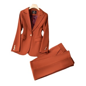 Women's Blazer Polyester Woolen Full Sleeve Anti-Wrinkle Winter Formal Wear Slim Fit Professional Elegant Office Outfit - Product Image 5