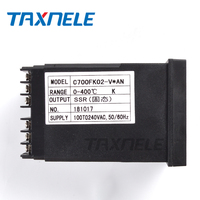 Contrôleur de température de four AC 220V 110v REX-C700 thermocouple C700 PT100,K sortie de relais d'entrée universelle Thermostat 72*72mm