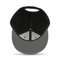 Casquette Snapback personnalisée avec logo, 6 panneaux, visière plate, 100% coton sergé, bicolore, pour le streetwear hip-hop et la promotion de marque (taille XXL)
