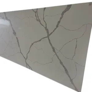 China artificial pedra de quartzo calacata branco pedra de quartzo slab para bancada