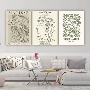 Impression sur toile de portrait abstrait bohème moderne, impressions Matisse <span class=keywords><strong>Picasso</strong></span>, art mural, affiches pour salon, chambre à coucher, maison - Product Image 2