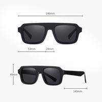 Lunettes de soleil rétro vintage personnalisées Sunray Lunettes de soleil classiques de haute qualité en acétate épais polarisées Design personnalisé pour hommes femmes bleu or rouge