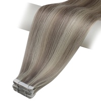 Top qualité Double dessiné vierge plus de 45 couleurs différentes russe cuticule Balayage bande Extensions de cheveux
