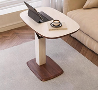 Table basse moderne minimaliste en métal réglable en hauteur avec roulettes pivotantes, meubles pour la maison, salon, bureau d'ordinateur