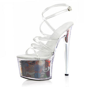 Nuovi Sandali Eleganti e Sexy con <span class=keywords><strong>Tacco</strong></span> Sottile 17 cm, Antiscivolo e Resistenti all'Usura, per Pole Dance e Club - Product Image 2