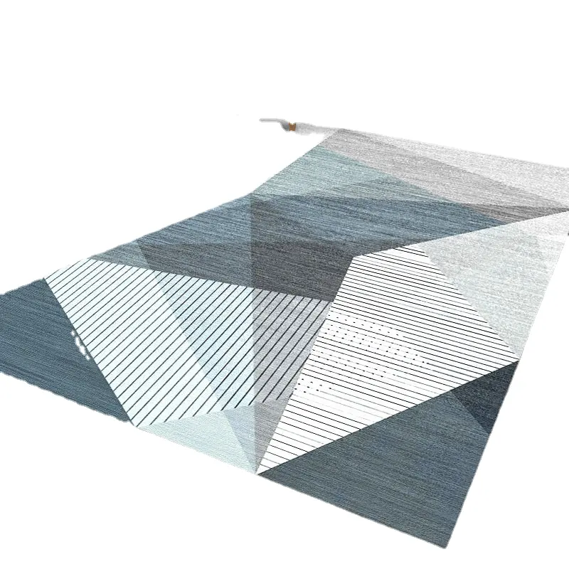 Multi-Color Modern Geometric Triangle Pattern Abstract Area Rug Contemporary Thick Soft Plush