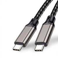 Câble USB-C double Raided, transfert de données 20 Gbit/s, sortie vidéo 8K, charge rapide PD 240W 5A, conducteur en cuivre pur tressé en nylon, pour appareil photo