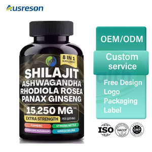 OEM Shilajit En Cápsulas Imunidade Energia Saúde Suplemento Açafrão Ashwagandha Rhodiola Rosea Panax <span class=keywords><strong>Ginseng</strong></span> Shilajit Cápsulas - Product Image 2