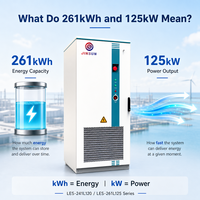 Solusi Sistem Penyimpanan Energi Surya C&I 125kW 250kW 261kWh Sistem Baterai yang Dapat Diskalakan dengan Baterai LiFePO4 Hybrid PCS Pendingin Cair