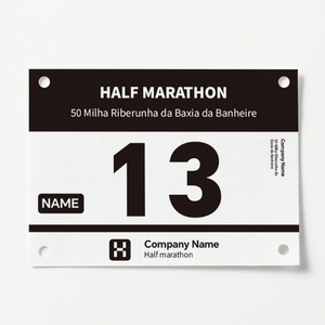 Números de Competición Deportivos Personalizados, Placas de Tela con Número Atlético, Placas Digitales para Maratón, Pulseras Promocionales para Carreras, Artículos para Fiestas - Product Image 1