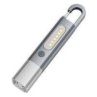 Nouvelle lampe torche tactique LED blanche pour le camping, étanche, zoom télescopique, portée du faisceau de 200 m, USB portable, vente en gros