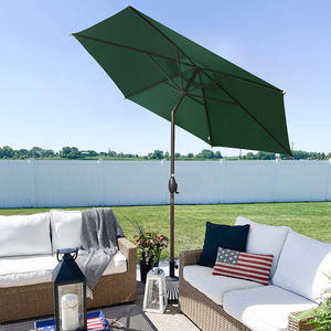 Paraguas de jardín de acero para exteriores de patio de alta calidad, botón de inclinación, estilo moderno, venta al por mayor, paraguas de mesa con manivela - Product Image 2