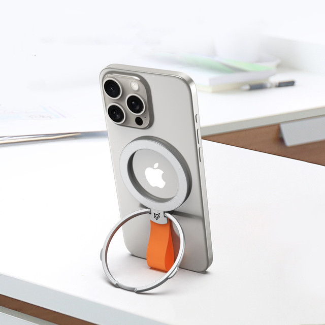 Sarafox M2 Magnetic Cell Phone Ring Holder Compatible with iPhone 12 13 14 Series for MagSafe Removable Cell Phone Grip Kicksta