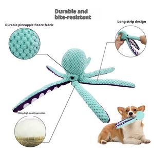 Interactieve Waterdichte Pluche Pieper Speelgoed Voor Honden Schattig <span class=keywords><strong>Octopus</strong></span> Ontwerp Milieuvriendelijk Plezier Voor Hechtingstraining En Angstverlichting - Product Image 3