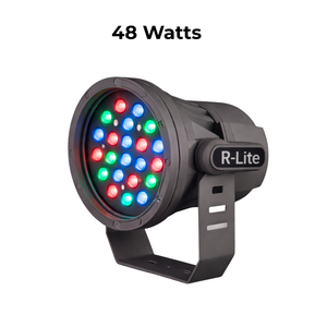 The 48W compact flood <b>light</b> provides strong and consistent illumination for larger architectural <b>surfaces</b> and landscapes. - Product Image 2