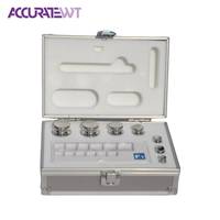 Ensemble de poids d'étalonnage en acier inoxydable de classe E2, de 1 mg à 500 g, dans un coffret en aluminium pour balance analytique de laboratoire