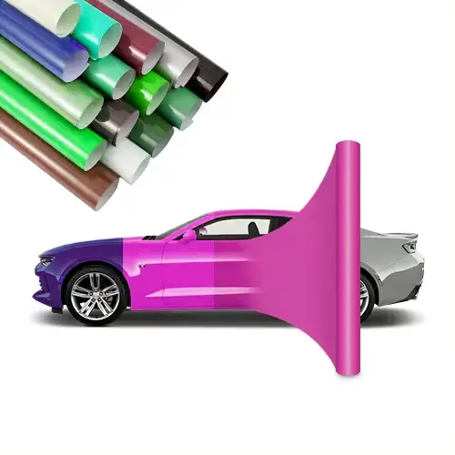 Manufacturer Price Full Body Roll Purple PVC Automotive Car Wrapping Film Excellent Quality Chrome Ceramics Vinyl Sticker Gloss