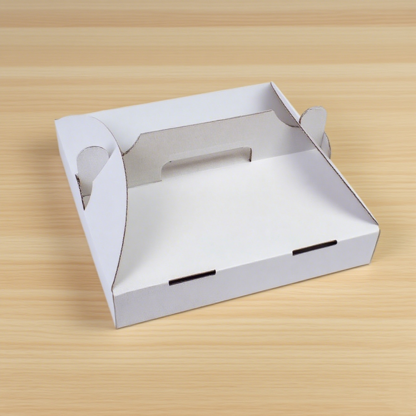 Caja de pizza personalizada con asa
