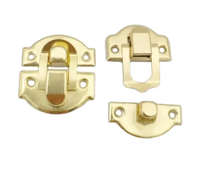 Accessoires matériels à la mode Offre Spéciale boîte à bijoux caisse en bois <span class=keywords><strong>or</strong></span> chromé <span class=keywords><strong>boucle</strong></span> <span class=keywords><strong>d</strong></span>écorative moraillon fermoir loquet serrure - Product Image 2