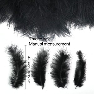200 Uds 4-6 pulgadas <span class=keywords><strong>plumas</strong></span> negras de pavo esponjoso <span class=keywords><strong>para</strong></span> manualidades <span class=keywords><strong>atrapasueños</strong></span> flecos adorno <span class=keywords><strong>plumas</strong></span> de colores Paquete de accesorios - Product Image 2
