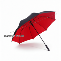 Parapluie de golf automatique pour cadeau promotionnel, coupe-vent, imperméable, grande taille, fabrication OEM directe d'usine