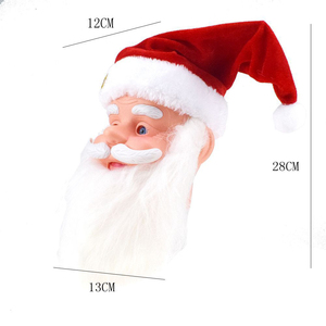 <span class=keywords><strong>Joyeux</strong></span> Noël Cadeaux Creative Funny Talking Singing Electric Santa Claus Head Toys - Product Image 5