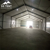 Grande tente de réception blanche imperméable de haute qualité, tente de stockage industrielle, hangar imperméable