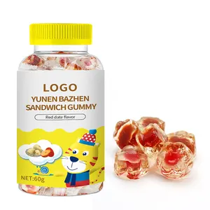 Çin şeker tedarikçisi özel toptan özel etiket lal tatlı meyve sakızlı şeker