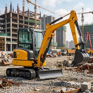 Livraison Gratuite Mini-Excavatrice 3.5T Neuve sur Chenilles, Engin de Terrassement 1 à 2.5 Tonnes avec Moteur EPA - Product Image 3