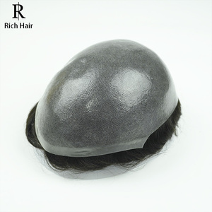 Sistema Capillare Maschile di Alta Qualità in PU per <span class=keywords><strong>Extension</strong></span> <span class=keywords><strong>Capelli</strong></span> da Uomo, Base in PU Iniettato Naturale e Confortevole da Indossare - Product Image 1