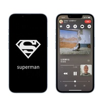 Marée ombre motif ombre personnalisé verre trempé avec propre conception protecteur d'écran pour iPhone 12 14 Plus 15 Pro Max
