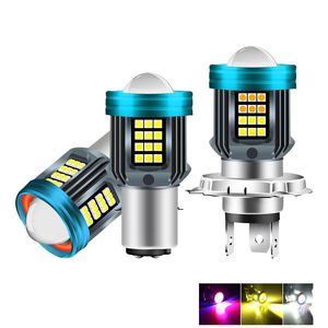 <span class=keywords><strong>H4</strong></span> Motor166 <span class=keywords><strong>Dual</strong></span> <span class=keywords><strong>Color</strong></span> 49 SMD Lamp Beam Led Motorfiets Spotlight Super Heldere Mini Laser Lens Retrofit/Upgrade Koplamp - Product Image 5