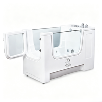 Équipement de salon de toilettage pour animaux DPbathe, baignoire SPA pour chien en acrylique, baignoire pour animaux avec microbulles, thermostat intelligent, pour animalerie