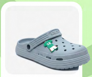 Sandali Zoccoli per Bambini Taglia 22 Grigio con Spille Animate Scarpe Estive per Ragazzi - Product Image 4
