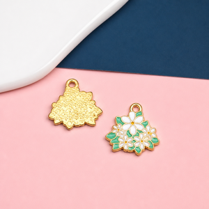 Pendentif Fleur en Émail Dur, Breloque Métallique Personnalisée pour Fabrication <span class=keywords><strong>de</strong></span> Bijoux, Rose <span class=keywords><strong>Tournesol</strong></span>, Vente en Gros, Cadeau en Vrac - Product Image 3