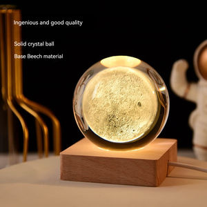 Système solaire créatif boule de cristal Bluetooth boîte à musique couleur lumière gravée décoration de table cadeau de Noël - Product Image 2