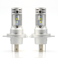 Ampoules de phare LED LANSEKO H19 H4 P43T 20W 4000LM avec puces CSP-4220, PCB en cuivre pour phares de voiture 12V, blanc 6500K