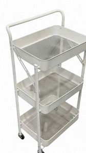 Modern Stainless Steel <b>Foldable</b> <b>Cart</b> <b>Foldable</b> Kitchen Gadgets 3 Layers Sample Available Easy Bulk Order Premium Folding <b>Cart</b> - Product Image 4