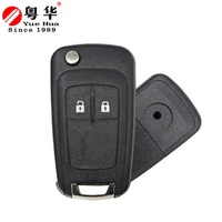 Coque de clé pliante à distance Chevrolet HU100, 2/3 boutons, remplacement pour Cruze Epica Lova Camaro Impala