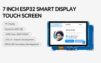 ESP32-S3 7 inci 800*480 RGB Display TFT ar-duino LVGL papan pengembangan dengan 2.4GWifi & Ble layar sentuh