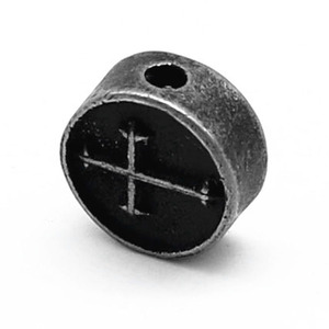 yunnique Stainless Steel Cylindrical <b>Spacer</b> Beads Retro Black For Bracelet Making Jewelry Findings 6mm GZY-WM0243 - Product Image 5